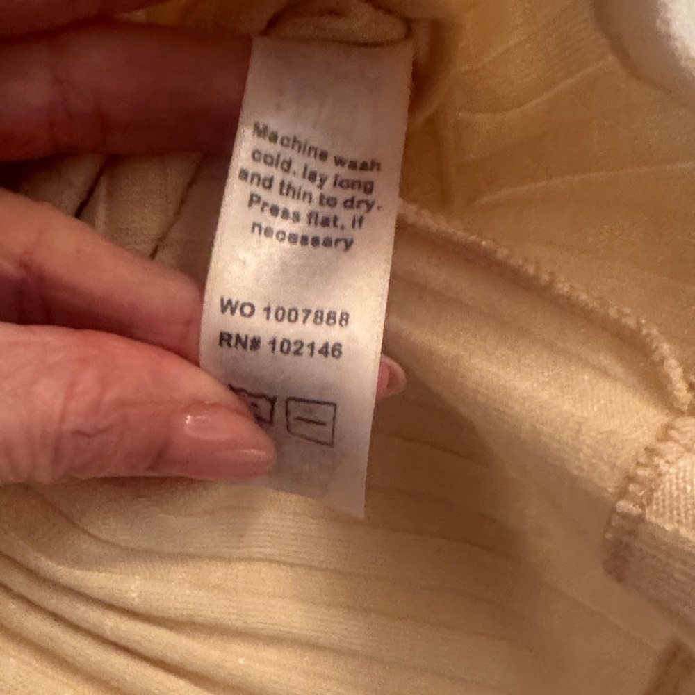 Michael Stars Beige Ribbed Knit Top - Picture 5 of 6